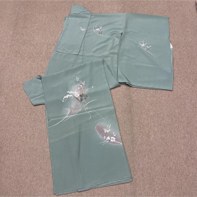 ランキング2022 仮絵羽 新品 訪問着 着物 呉服 丹後ちりめん 京友禅 手