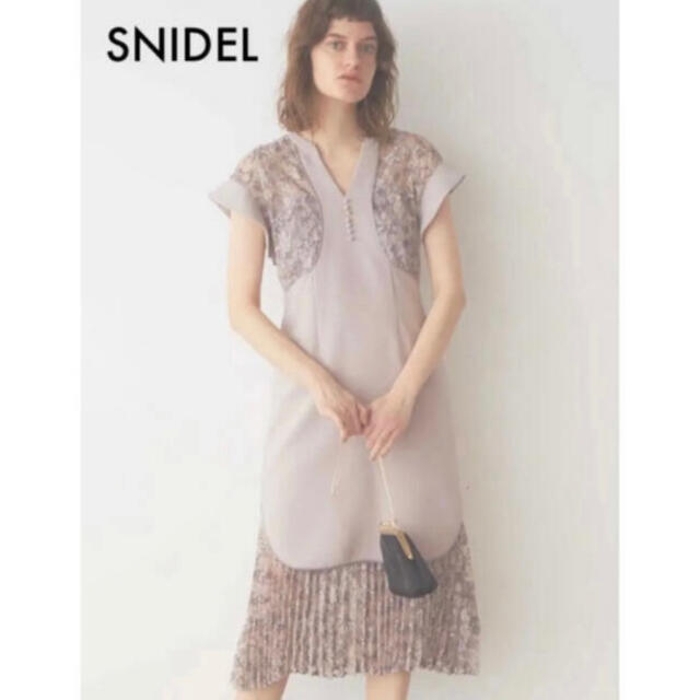 SNIDEL - 【新品】SNIDEL エンブロイダリーミドルドレスの通販 by ふぐ