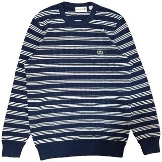 ラコステ(LACOSTE)のLACOSTE Cotton Pullover Border Sweater(ニット/セーター)