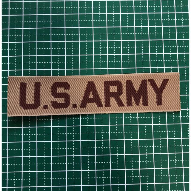 ミリタリー　タグ　U.S.ARMY ブラウン エンタメ/ホビーのミリタリー(個人装備)の商品写真