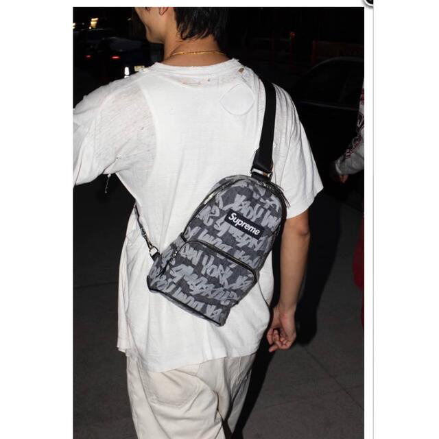 Supreme Fat Tip Jacquard Denim Sling Bag