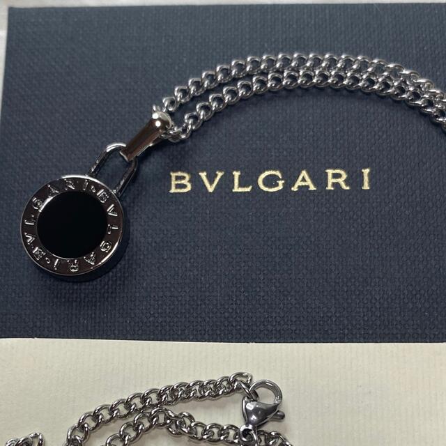 【新品正規品】BVLGARI ペンダント チャーム +チェーン 革紐 ネックレス