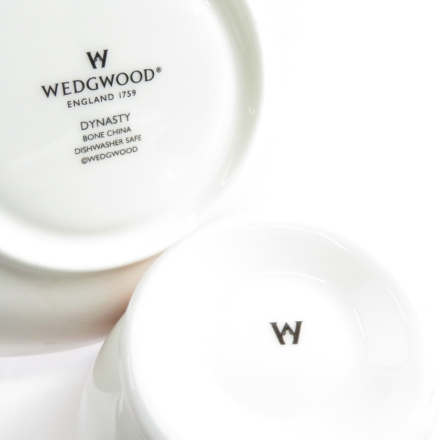 WEDGWOOD - ウェッジウッド ダイナスティ カップ&ソーサー 2客 WEDGWOOD - ウェッジウッド ダイナスティ カップ&ソーサー 2客
