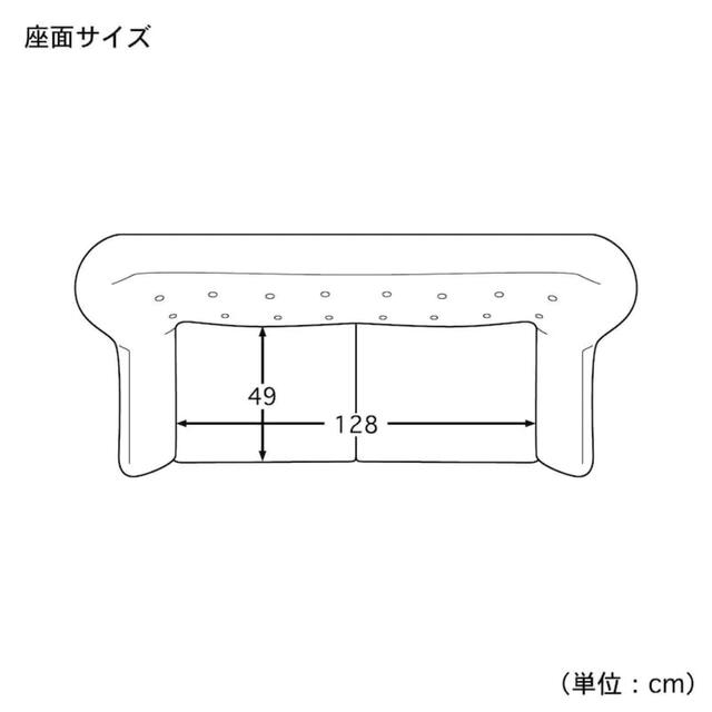 【配送可能】2.5人掛け　ライトグレーソファ インテリア/住まい/日用品のソファ/ソファベッド(三人掛けソファ)の商品写真