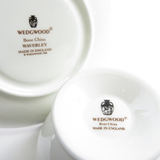 WEDGWOOD - ウェッジウッド ウェーバリー カップ&ソーサー 2客 ペア