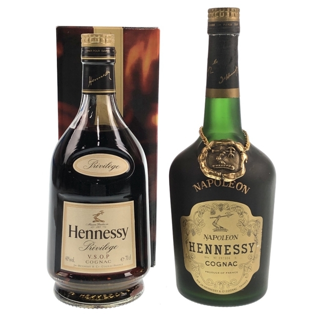 2本 ヘネシー VSOP プリヴィレッジ ナポレオン コニャック 700ml 海外