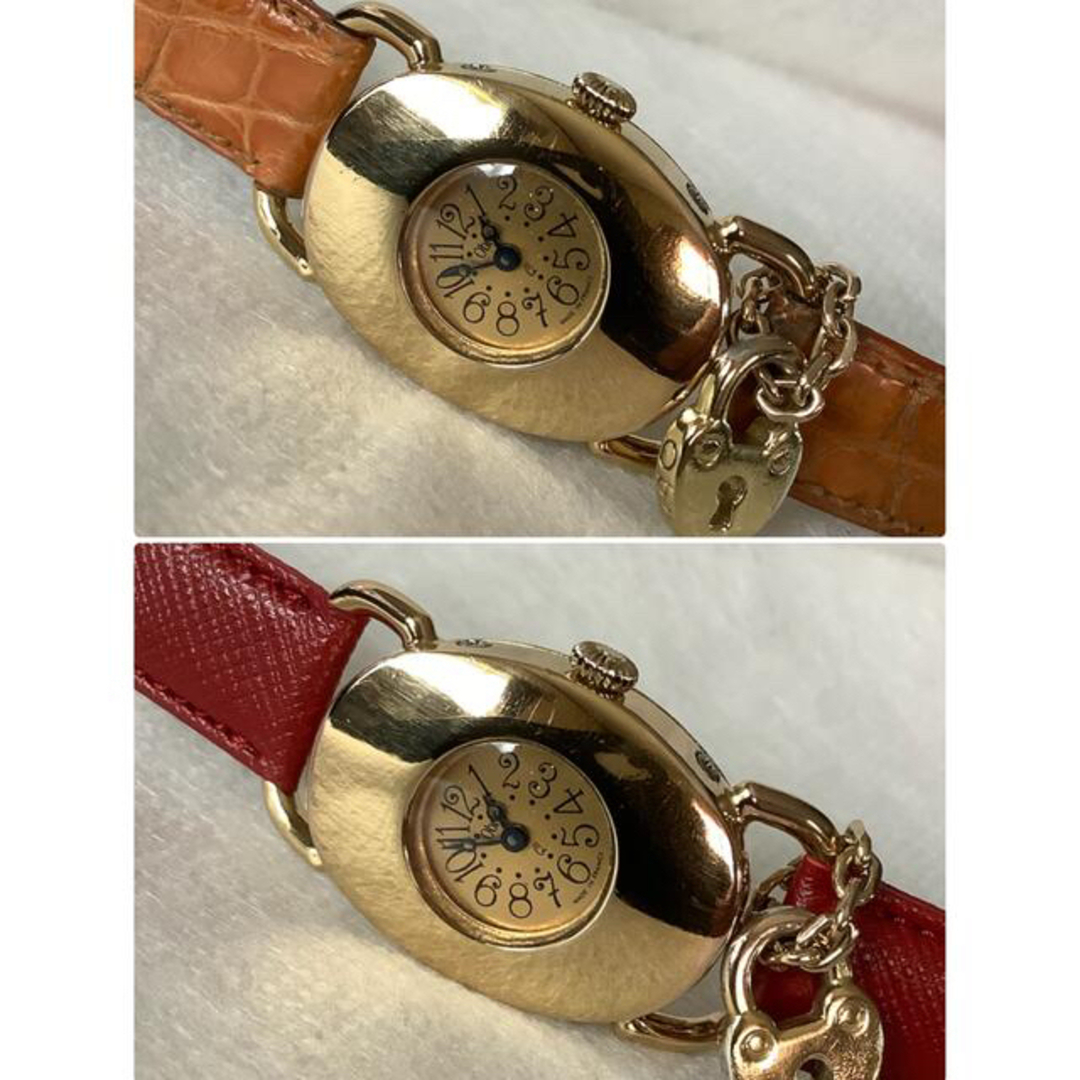 超希少‼️ オブレイ ハンドメイド 銀無垢(ヴェルメイユ) レディース 腕時計 レディースのファッション小物(腕時計)の商品写真