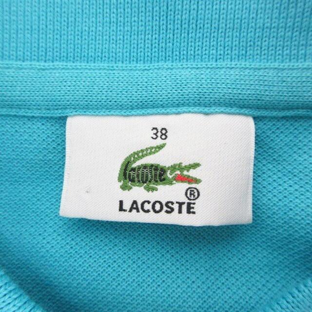 LACOSTE - ラコステ ポロシャツ 半袖 ワッペン 鹿の子 コットン ロゴ