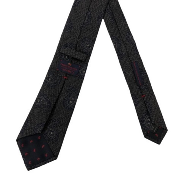 FRANCO BASSI(フランコバッシ)のフランコバッシ FRANCO BASSI ネクタイ 総柄 黒 ブラック ※MZ メンズのファッション小物(ネクタイ)の商品写真