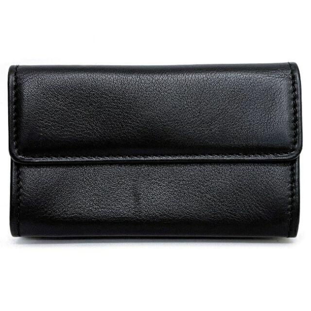 極美品 BVLGARI Wホック財布 ブラック ウォレット 471-