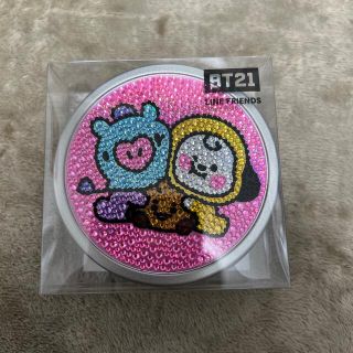 ビーティーイシビル(BT21)のBTS BT21 ラウンドスパークス缶 CHIMMY MANG SHOOKY(キャラクターグッズ)