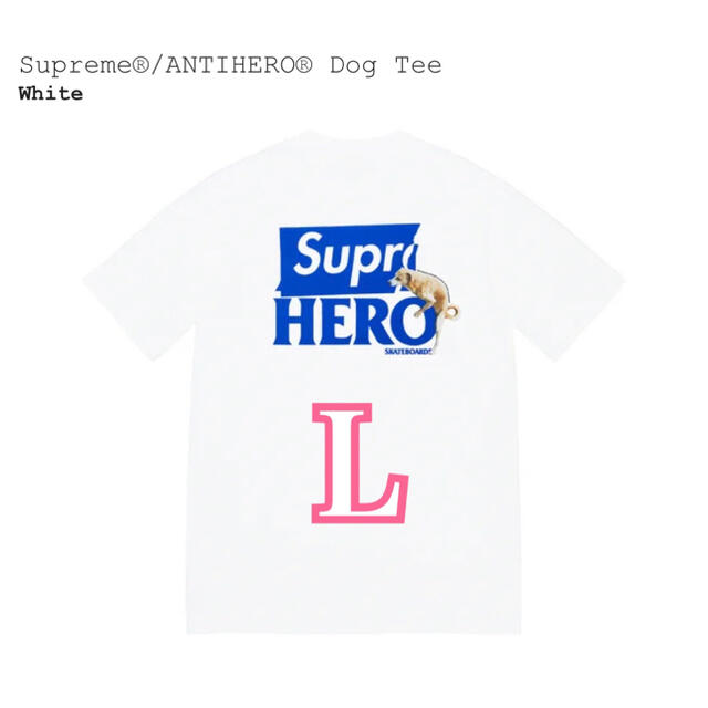 トップスSupreme シュプリーム/ ANTIHERO Dog Tee White