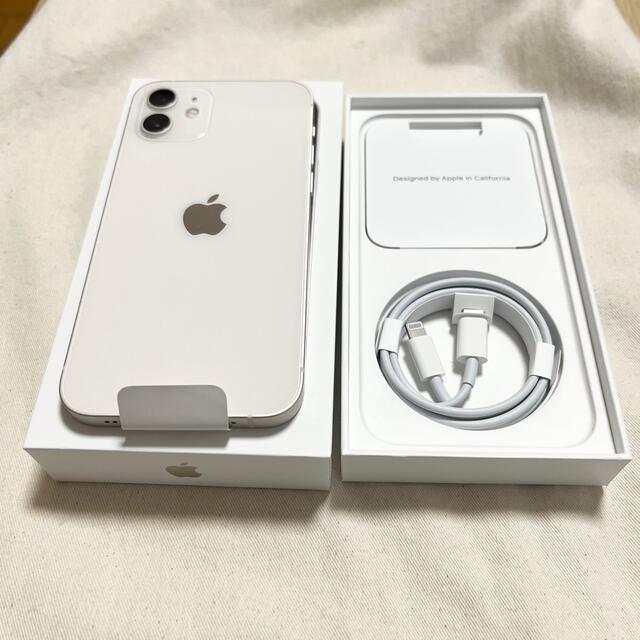 新品 iPhone12 64GB、本体、ホワイト 白、SIMロック解除済み