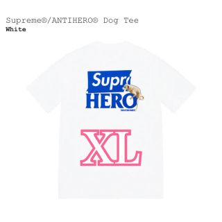 シュプリーム(Supreme)のSupreme シュプリーム/ ANTIHERO Dog Tee White(Tシャツ/カットソー(半袖/袖なし))