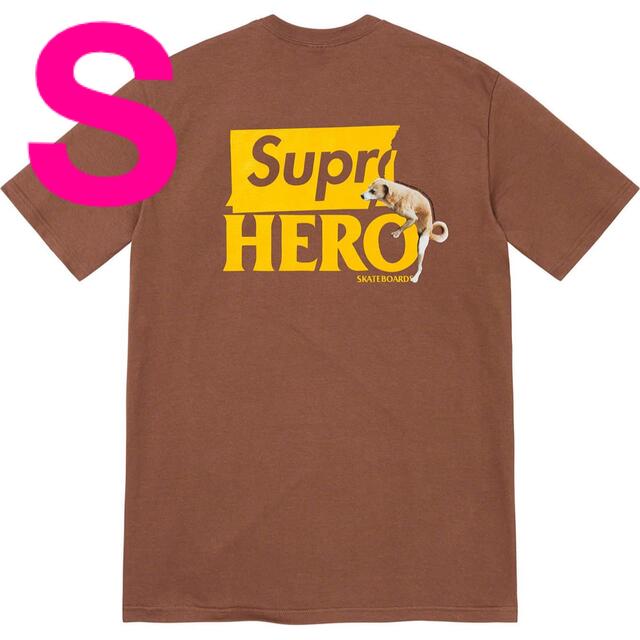 Supreme(シュプリーム)のsupreme Antihero Dog Tee brown S メンズのトップス(Tシャツ/カットソー(半袖/袖なし))の商品写真