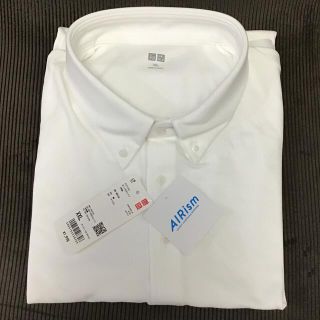 ユニクロ(UNIQLO)のユニクロ　エアリズム　カノコポロシャツ　白(ポロシャツ)