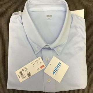 ユニクロ(UNIQLO)のユニクロ　エアリズム　カノコポロシャツ　青(ポロシャツ)