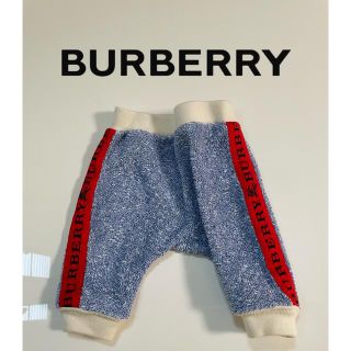 バーバリー(BURBERRY)のBURBERRY バーバリー  パイル地パンツ　サイドロゴ　6M 68cm(パンツ)