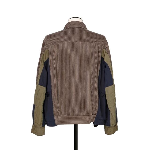 買得 ヒッコリー 22SS sacai - sacai ストライプ MA-1 ジャケット ブルゾン ブルゾン