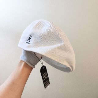 【在庫限り】　カンゴール　ベレー帽　ホワイト　 KANGOL　韓国(ハンチング/ベレー帽)