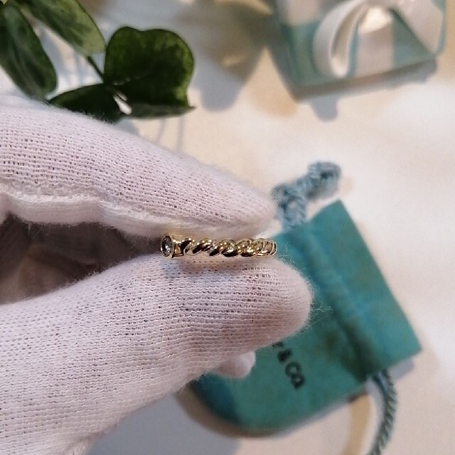 Tiffany & Co. - ティファニー ナローツイスト ダイヤモンドリング 7号