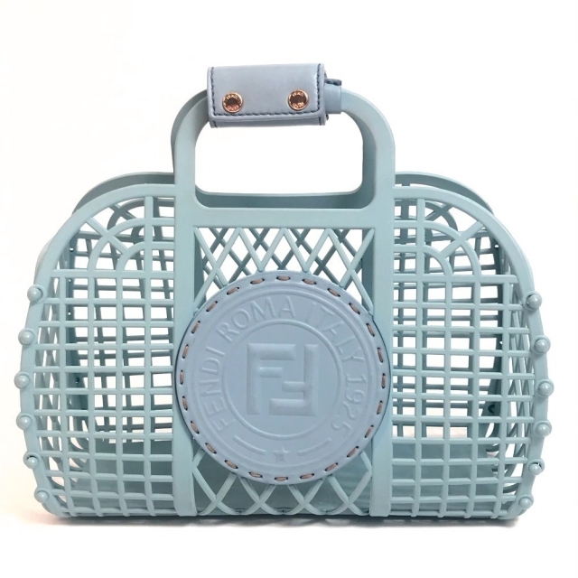 限定版 8BH388 フェンディ - FENDI FFロゴ ハンドバッグ カゴバッグ
