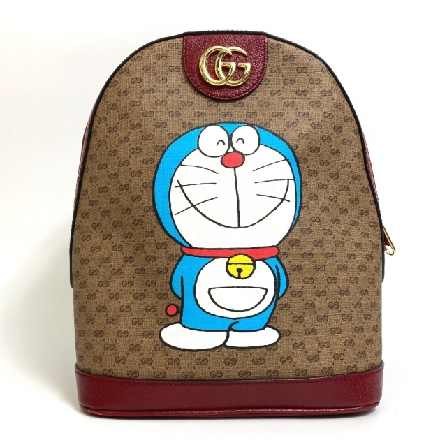 Gucci(グッチ)のグッチ 647816 GGスプリーム ドラえもん スモール リュックサック レディースのバッグ(リュック/バックパック)の商品写真