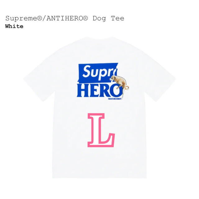 Supreme シュプリーム/ ANTIHERO Dog Tee White