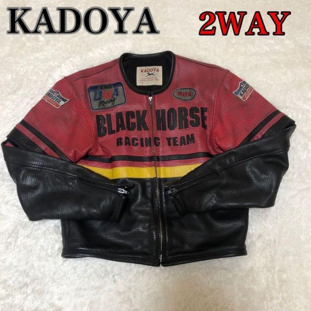 KADOYA カドヤ レザー 2WAY ライダースジャケット 本革 牛革 【NEW限定