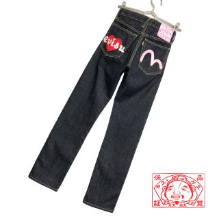 EVISU DONNA【濃紺】【超美品】カモメ・ロゴ刺繍デニムパンツ EVISU DONNA【濃紺】【超美品】カモメ・ロゴ刺繍デニムパンツ