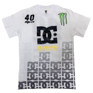 ディーシーシューズ(DC SHOES)のDC SHOES デーブ・ミラ モンスターエナジー Tシャツ ホワイト L(Tシャツ/カットソー(半袖/袖なし))