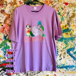 grape★Tシャツ　新品未使用 紫 パープル xl xxl L 古着 好き(Tシャツ/カットソー(半袖/袖なし))