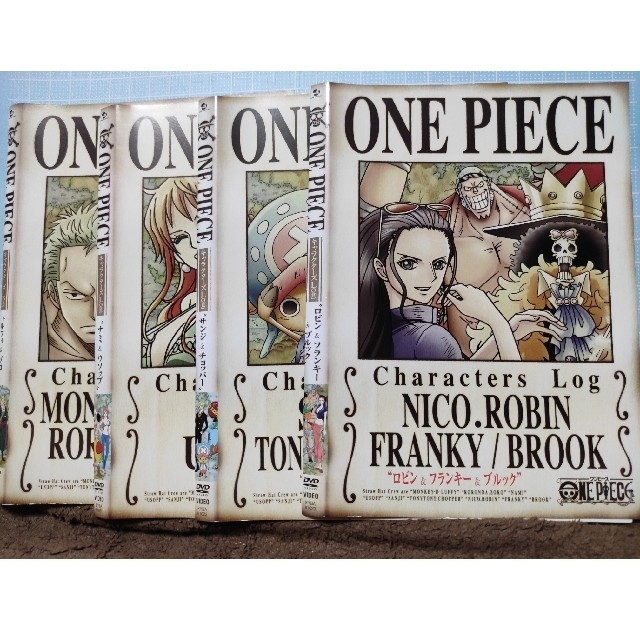 集英社 - DVD4枚 ONE PIECE ワンピース キャラクターズLog 4枚セットの ...