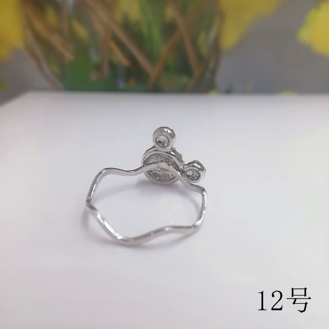 tt12086閉店セール12号リング可愛いラインストーンリング レディースのアクセサリー(リング(指輪))の商品写真