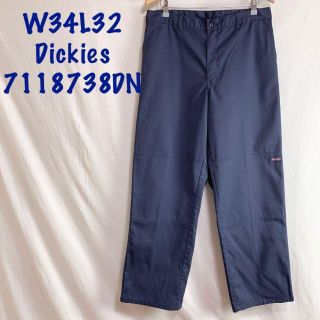 ディッキーズ(Dickies)のW34L32インチ GENUINEDickies7118738DN濃紺ダブルニー(ワークパンツ/カーゴパンツ)