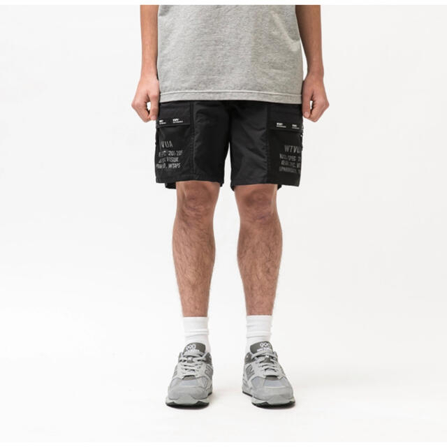 W)taps(ダブルタップス)のWTAPS 2022SS TRACKS SHORTS BLACK XLサイズ メンズのパンツ(ショートパンツ)の商品写真