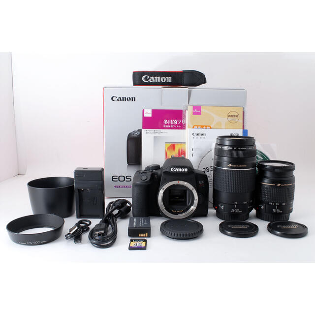 定番の冬ギフト Canon - キャノン最新機 canon kiss x10i 標準&望遠