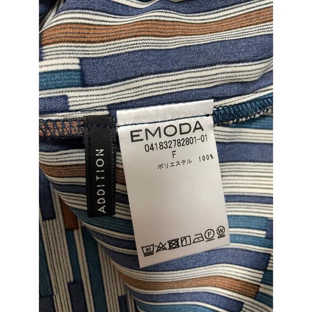 EMODA(エモダ)のEMODA シフォンノースリーブ ストライプ レディースのトップス(シャツ/ブラウス(半袖/袖なし))の商品写真