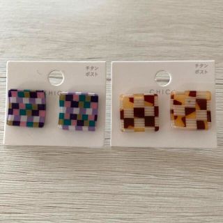 スリーコインズ(3COINS)のピアス　2点セット　(ピアス)