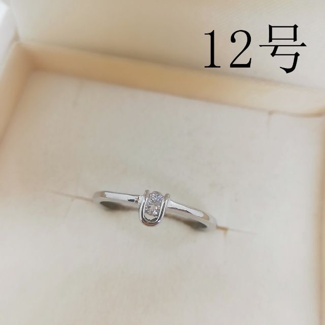 tt12093閉店セール12号リング馬蹄モチーフリング模造ダイヤモンドリング レディースのアクセサリー(リング(指輪))の商品写真