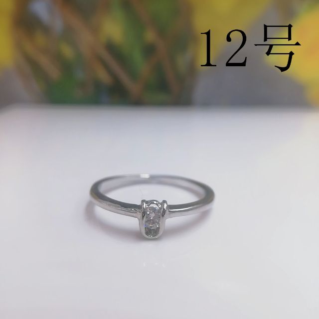 tt12093閉店セール12号リング馬蹄モチーフリング模造ダイヤモンドリング レディースのアクセサリー(リング(指輪))の商品写真