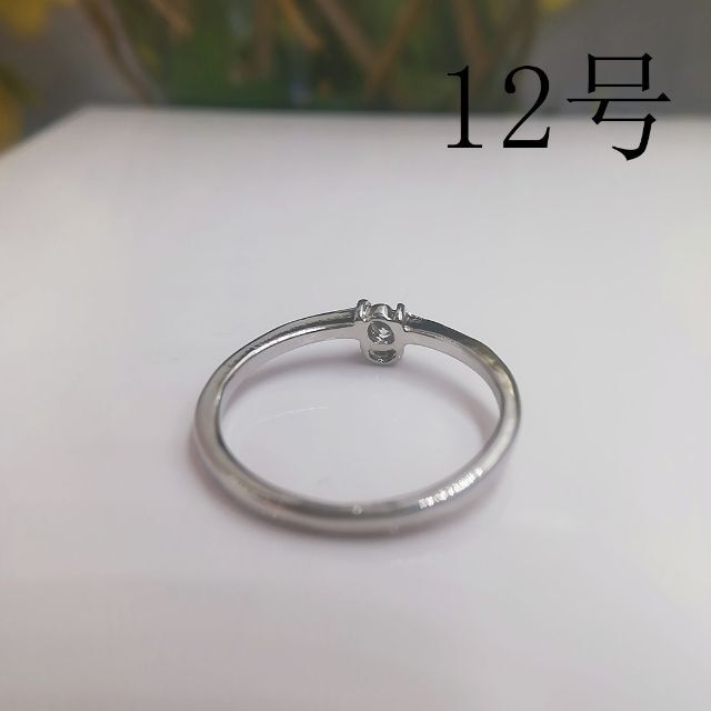 tt12093閉店セール12号リング馬蹄モチーフリング模造ダイヤモンドリング レディースのアクセサリー(リング(指輪))の商品写真