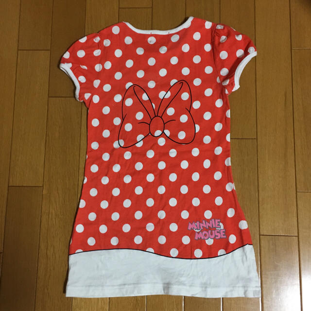 Disney(ディズニー)のミニーマウス Tシャツ ワンピース 120 キッズ/ベビー/マタニティのキッズ服女の子用(90cm~)(ワンピース)の商品写真