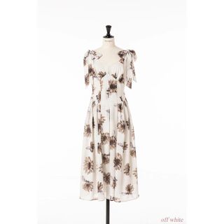 ハーリップトゥ(Her lip to)のHerlipto Sunflower-Printed Midi Dress(ロングワンピース/マキシワンピース)