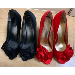 ナインウエスト(NINE WEST)の8/8〆◎NINE WEST赤ヒール黒ダイアナ薔薇シャネルcoachルブタン好(ハイヒール/パンプス)