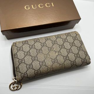 グッチ(Gucci)のGUCCI グッチ ラウンドファスナー 長財布 GGスプリーム(長財布)