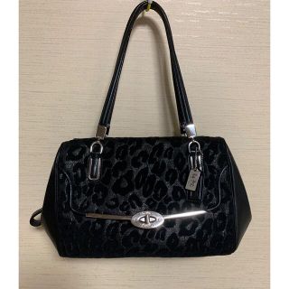 コーチ(COACH)のcoach バック　黒(ハンドバッグ)