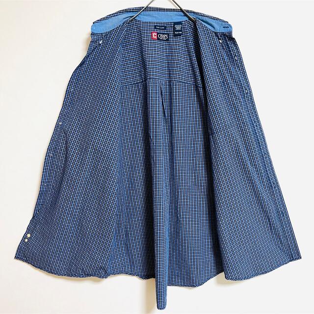 CHAPS(チャップス)のUS古着 90s CHAPS チェックシャツ 半袖 オーバーサイズ  サイズXL メンズのトップス(シャツ)の商品写真