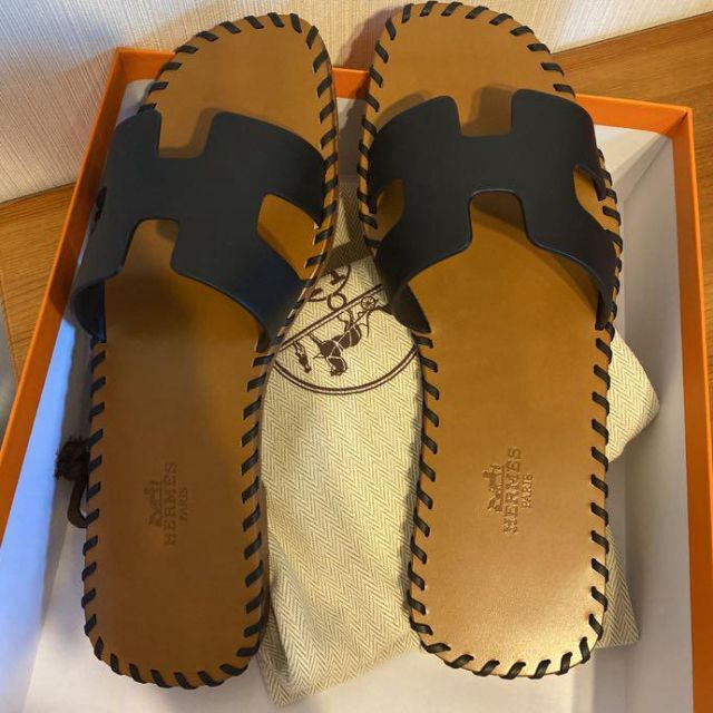 エルメスサンダル オラン フラット ゴールド 36.5サイズ 【本物保証