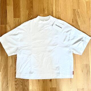 アクネ(ACNE)のAcne Studios クロップド ハイネックTシャツ ホワイト(Tシャツ(半袖/袖なし))